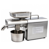 Olmecs Oil Press Machine 500 Watt Cold or Hot Press Automatic Extractor Commercial Grade Stainless Steel Oil Extractor