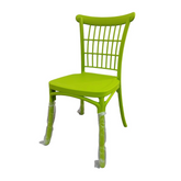Olmecs Stackable Plastic Chiavari Party chair