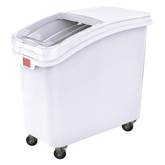 Olmecs White Ingredient Storage Bin, Capacity 81 Ltr. Shelf Ingredient Bin with Lid and Scoop for Kitchen
