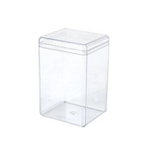 Plastic Food Grade PS Clear Cake DIY Cookies Box Biscuit Packing 50pcs/ Pack 9.5 x 6.3 x 5.5 Cms