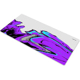 HUEPAD NEBULA SERIES, Premium Mousepads, HYDRAGLIDE Fabric Gaming Mouse pad, XL Desk Pad with Carry Case Tube (XL: 90x40cm, DUMBELL NEBULA, ICE)