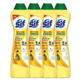 Swish Super Sif Scouring Cream Cleaner, Lemon 4 x 500ml