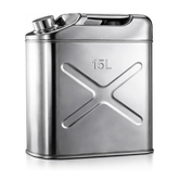 Military Metal Jerry Can 15L Silver For Cars, Jeeps & Other Vehicles