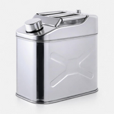 Military Metal Jerry Can 10L Silver For Cars, Jeeps & Other Vehicles