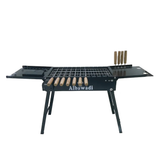Olmecs Portable Folding Barbecue Grill with Electric Skewer Camping Charcoal Stove