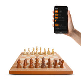 Chessnut Air+ Electronic Chess Set with Full Wooden Board, Extra Queens, LEDs, AI Adaptive Game and App with Computer Chess Board