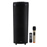 Geepas Hi-Fi Speaker With Uhf Mic & Remote | Usb Bt Gms11153 Tf Fm And Tws Functions