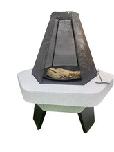 Outdoor Fire Pit BBQ Grill Garden Stove Fireplace High Mesh Large Capacity