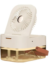 Cordless Portable Humidifier with Fan Top Fill Cool Mist Quiet Ultrasonic