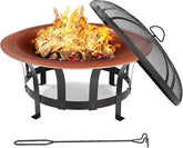 Olmecs Garden Fire Pit Table Round Fire Bowl BBQ Heating Stove