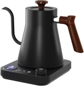 Olmecs Wooden handle Gooseneck Electric Pour Over Kettle with Temperature Control