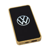 AK-122 Bamboo Power Bank with Light up Logo