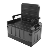 Camping Plastic Storage Box with Lids 60L, Storage Containers Stackable Plastic Bins for Home & Office Organization