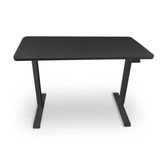 Olmecs Rectangular Black / White Desk with Adjustable Height (120 x 60Cm)