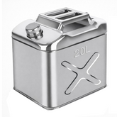 Military Metal Jerry Can 20L Silver For Cars, Jeeps & Other Vehicles