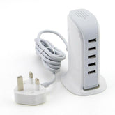 5 Port USB Desktop Charger For Mobiles - SquareDubai