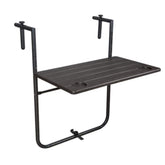 Olmecs Folding Balcony Hanging Table, Brown, 60 x 36cm