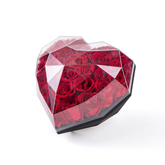 Heart Shaped Acrylic Transparent Flower Rose Gift Box / Flower Box / Black Gift Box - Willow