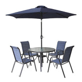 Procamp Large Steel Round 6 Piece Patio Set SF4014B