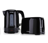 Aftron Kettle & Toaster Breakfast Set (750 W, 2,220 W, Black) - SquareDubai