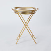 Metallic Glazed Accent Table Tray with Mirror Top - 66x51 cms - Lifestyle
