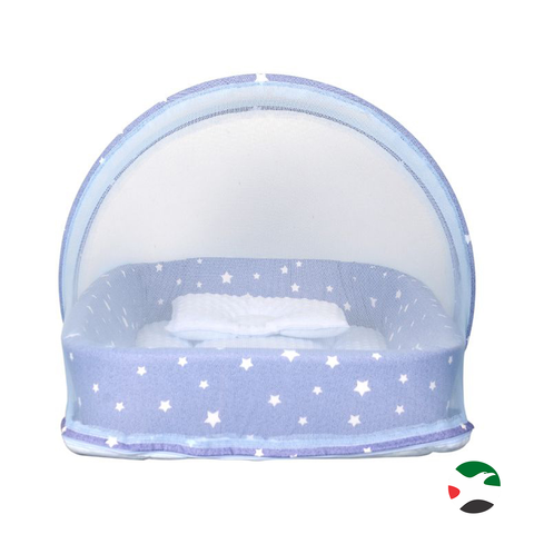 Little Angel - Baby Bed w/Comfy Paddings - Blue