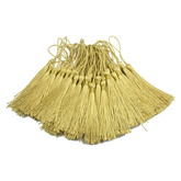 96 PCS Gold Soft Craft Tassels with Loops for Jewelry Making, DIY, Bookmark, - WILLOW