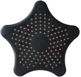 Drainer Basin Shaped Star-Silicone, Black - SquareDubai
