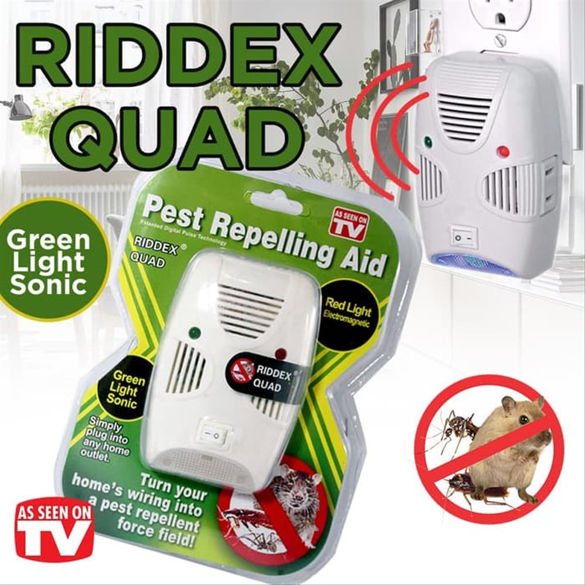 Riddex Quad Digital Pest Repelling Aid