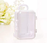 Candy Sweets Baggage Box Party Favors Giveaway Gifts 24 pieces - 7.5x3.5x5cm (White) - Willow