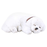 Faux Fur Sleeping Dog Decor White - Daweigao