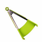 2-In-1 Multipurpose Spatula And Tong Green/Silver