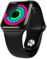 HW12 Full Screen Smart Watch 40MM/44MM Women Men Smartwatch Split Screen Bluetooth HD Call Play Music Sport Wrist (Black)