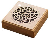 6Pcs Square Bamboo Wood Incense Holders Room Decoration Scent - 9x9x3cm