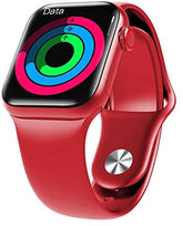 HW12 Full Screen Smart Watch 40MM/44MM Women Men Smartwatch Split Screen Bluetooth HD Call Play Music Sport Wrist (Red)