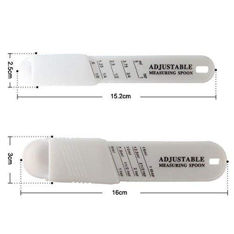 Adjustable Measuring Spoons with Teaspoon & Tablespoons (Set of 2) Yangli