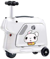 Rideable Electric Children's Trolley Suitcase, Kids Electric Luggage - Grey