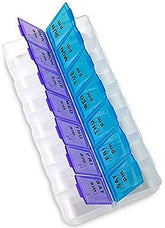 1PCS Medicine Container One Week 7 Days Pill Box with Keychain light Drugs Capsules Holder Storage Case