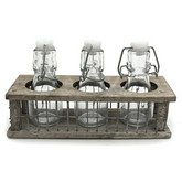 Al Hoora 3PCS / 60ML Each / Glass Oil & Vinegar Bottle Set