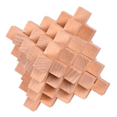 Educational Toys Interesting Unlock Wooden Puzzle AB7841 - SquareDubai