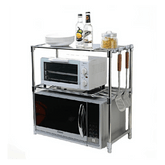 Multifunctional Adjustable Microwave Oven Shelf Rack