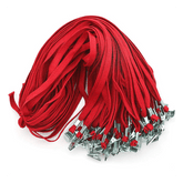 Olmecs 50 PCS 32-Inch Flat Lanyards with Bull Dog Clip