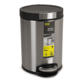 EKO ALEK5 Step Trash Bin (5L, Stainless Steel)