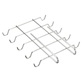 Wenko Cup Holder for Cabinets (28x5x22cm, Steel, Chrome)