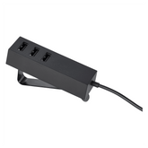 LÖRBY USB charger with clamp