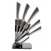 6 Pcs Stainless Steel Knives Set with Stand