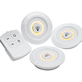 Led Light With Remote Control - 3 Pcs