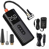 LICHEERS Portable Mini Car Digital Inflation Pump | Multi-Function Auto Tire Pressure Monitoring Tire Inflator Air Pump (Black)