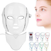 7 Colors LED Mask Face & Neck Neon-Glowing Face Beauty Mask