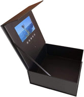 Olmecs LCD Screen Video Gift Box, Rose Flower Box Birthday Wedding Anniversary Storage Box 7 inch video Box (Black)